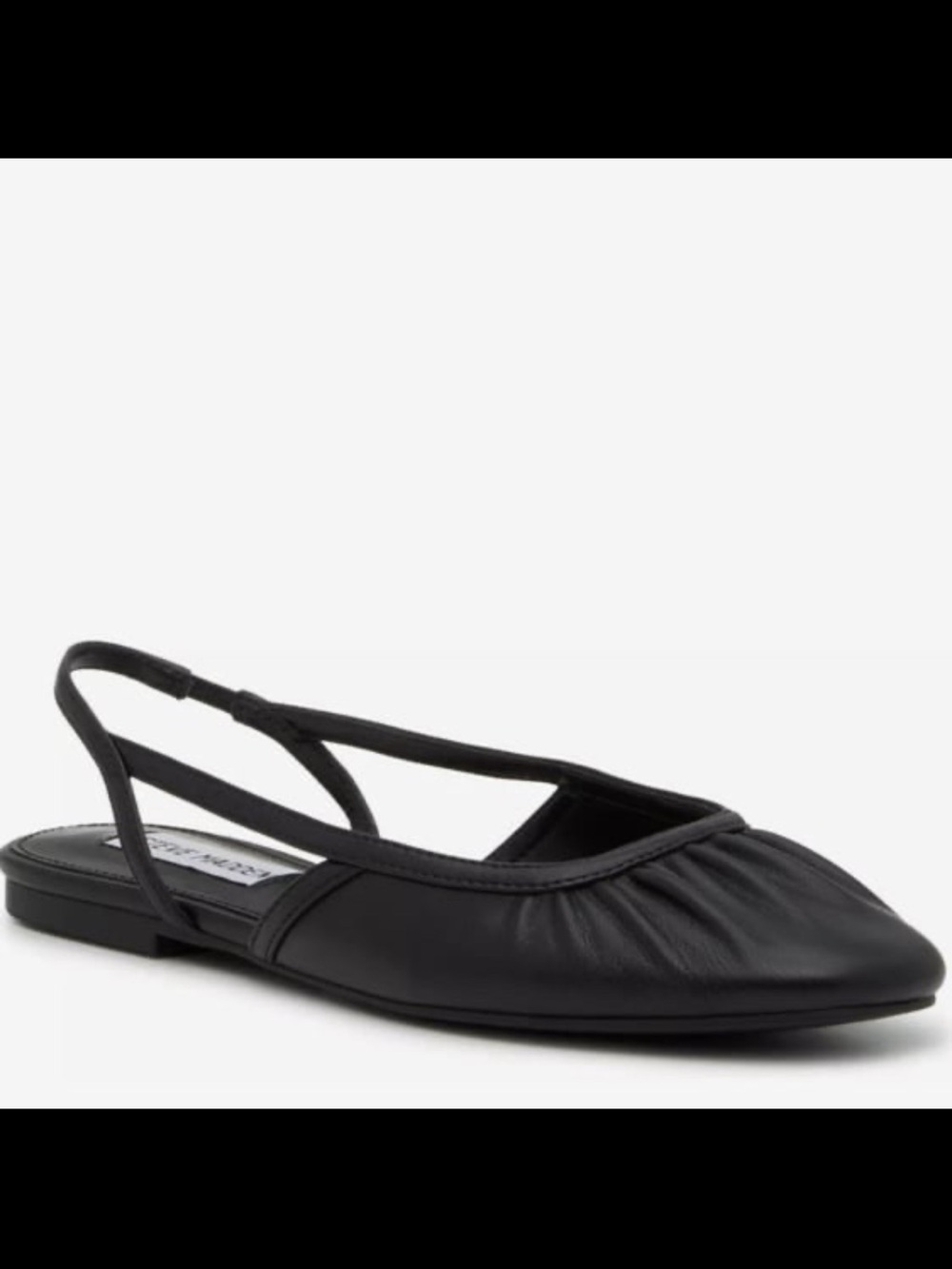 Black Slingback Flat Ballet Shoe - Women